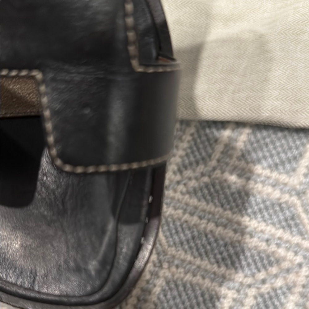 Hermès Black Oran Sandals - Picture 3 of 4